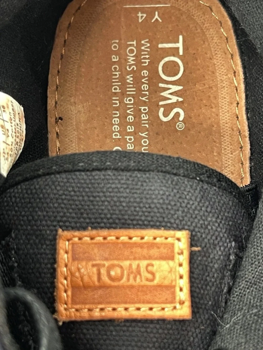 Toms Unisex Girls Boys Youth 340814 Black Orange Plaid Ankel Boot Shoes Sz. 4 Y